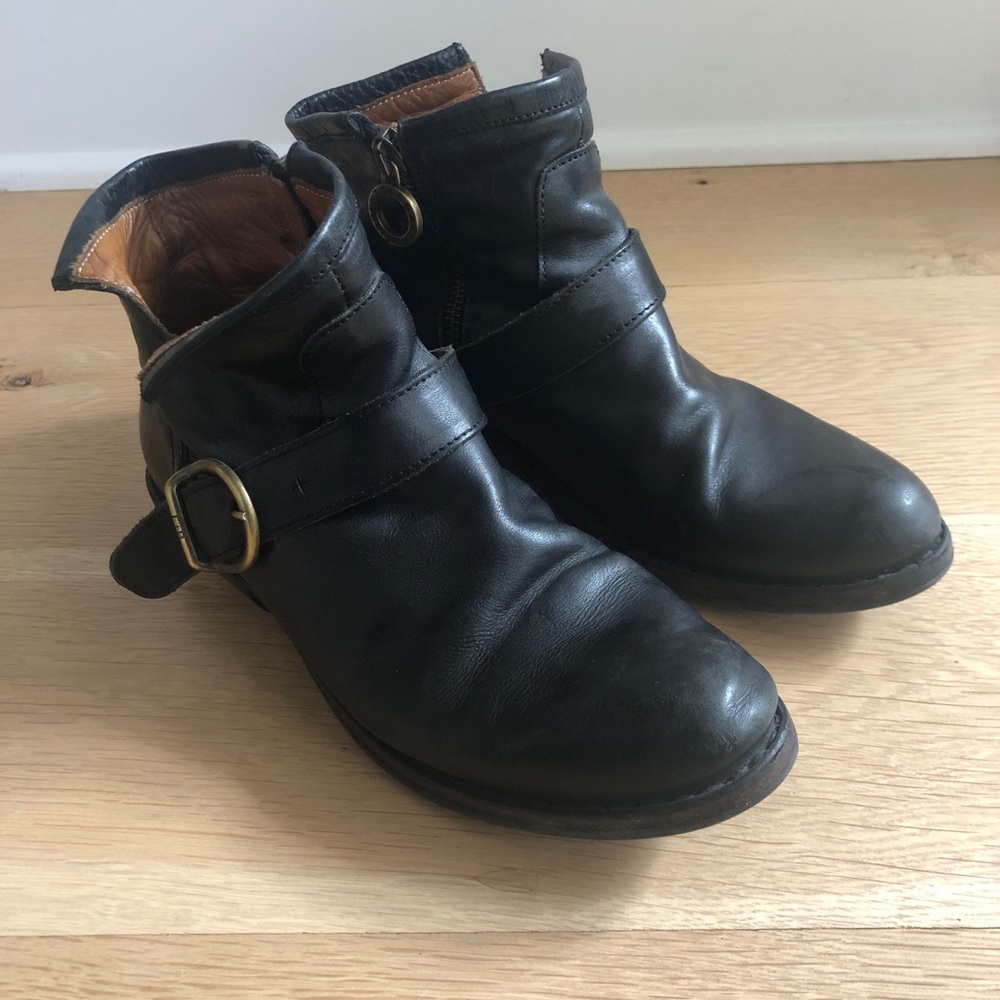 Fiorentini + Baker black ankle boots